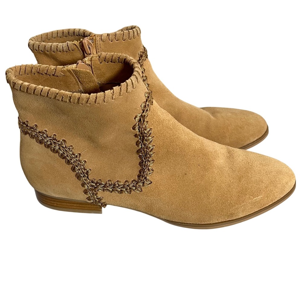 Jack Rogers Gemma Suede‎ Tan Bootie Size 8.5